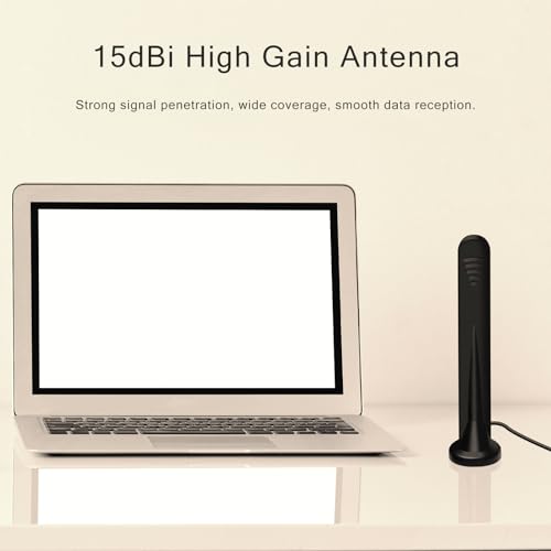 2 X 5G LTE Antenne 4G Omnidirektionale Signalverstärker SMA TS9 Stecker 15DBI High Gain Chip Externer Magnetfuß Antenne für Innen/Außen,3G/4G/5G/GSM/GPRS Router alle Frequenzbänder Universell - 3M