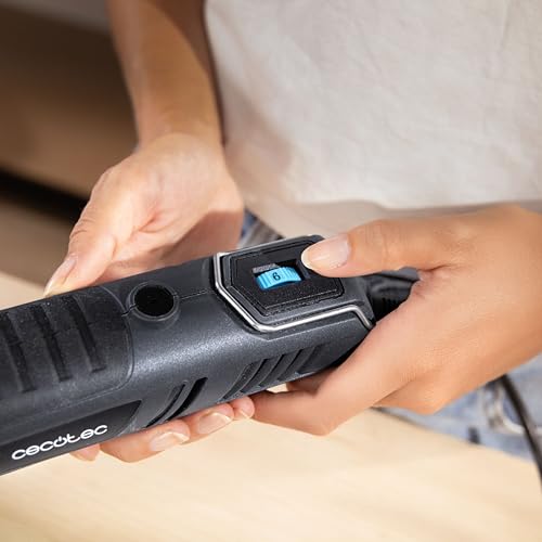 Miniatura 6 de Cecotec Multiherramienta Rotativa Con Cable - 256 Accesorios De Corte - Multihand 200 Power - Potencia 200w, Extensor Flexible, Velocidad Regulable, Corte, Lijado Y Pulido, Incluye Maletín