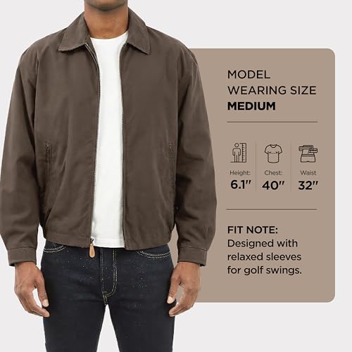 Image of LONDON FOG Men's Auburn Zip-Front Golf Jacket (Regular & Big-Tall Sizes)