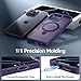 CASEKOO Ultra-Magnetic Stand for iPhone 16 Pro Max Case [Military Drop Protection] [Compatible with MagSafe] Shockproof Translucent Matte Slim Ring Holder Case for iPhone 16 ProMax 6.9