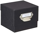 für 10x15cm Fotos Rössler 1325452700 - S.O.H.O. Foto-Aufbewahrung- Sammelkiste, mit beschriftbarem Einsteckschild, schwarz
