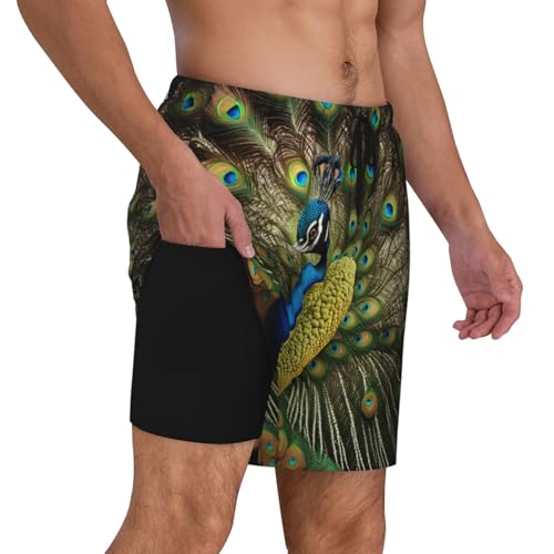 Short de bain décontracté homme pour la plage avec doublure intégrée