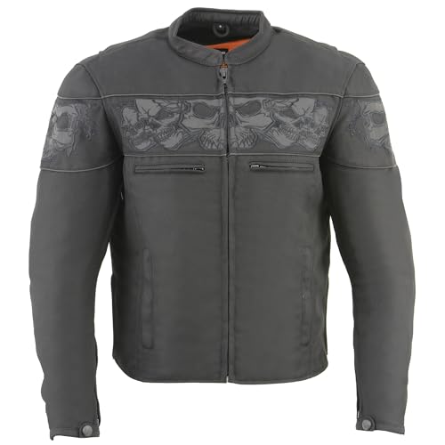 Image of Milwaukee Leather Men's CE Armored Textile Motorcycle Rider Jacket - Year Round Wear