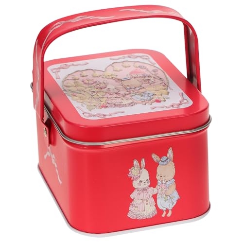 BESTYASH Caja De Hojalata Para Dulces De Boda Tapa Lata Pequeña De Metal Caja De Almacenamiento Decorativa Para De Fiesta