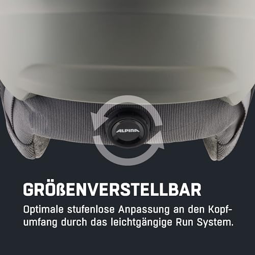 ALPINA Alto Q-LITE Skihelm, moon-grey matt, 55-59 cm – Ansicht 5