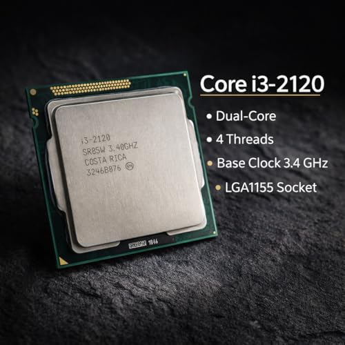 Image of Core i3 2nd Generation Processor (2100 /2120 /2130) Up to 3.40GHz | 2 Cores 4 Threads | 3MB Cache | LGA 1155 Socket | HD Graphics 2000 | DDR3 Support | CPU Cooling Fan Included