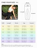 Yogaration Gym Leggings with Pockets Women High Waisted Activewear- Tummy Control Workout Yoga Pants - Non-See-Through Compression Black Leggings Women - Image 3