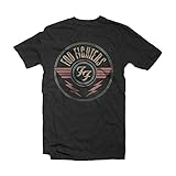 metal fight beyblade game download 100 % gebürstete Baumwolle Amplified Herren FOO Fighters-FF Air T-Shirt, Grau (Charcoal Cc), L