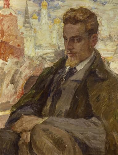 Cuadro en lienzo de Rilke en Moscú, ideal para decorar las paredes del dormitorio en 60x90cm
