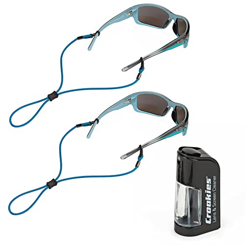 Croakies Terra Spec Glasses Strap & Cleaner Kit, Royal