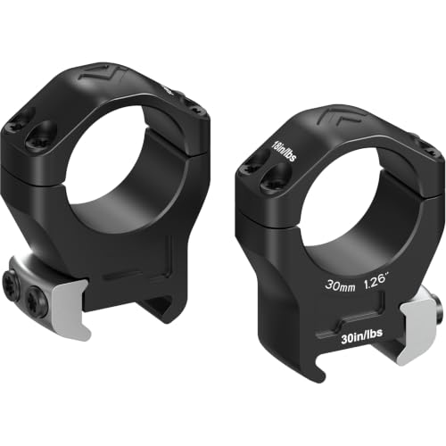 Arken Optics（30mm 1.26" Halo Ti™ Titanium Rifle Scope Rings Precision CNC Machined from 7075 T6 Aluminum & Titanium for MIL-STD Picatinny Rails