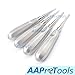 AAProTools Set of 4 Root Elevators Straight 2,3,4,5 MM Dental Instruments
