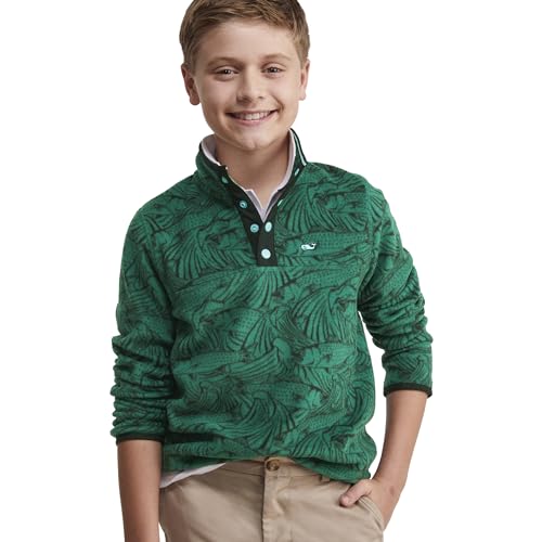 vineyard vines Boys' Harbor Fleece Quarter-snap