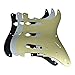 Dopro 8 Hole Aluminum Anodized Vintage Style ST Strat SSS Guitar Pickguard Scratch Plate for American FD Strat Black