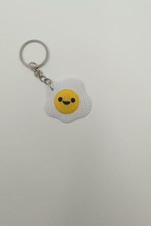 rg  Desenli Sevimli G len Yumurta Fig rl  Anahtarl k Plastik