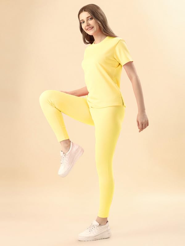 Image of DTR FASHION Cotton Blend Styled With Solid Lining Tracksuit | Co-ord Set For Women| Active Wear Suit Set For Women