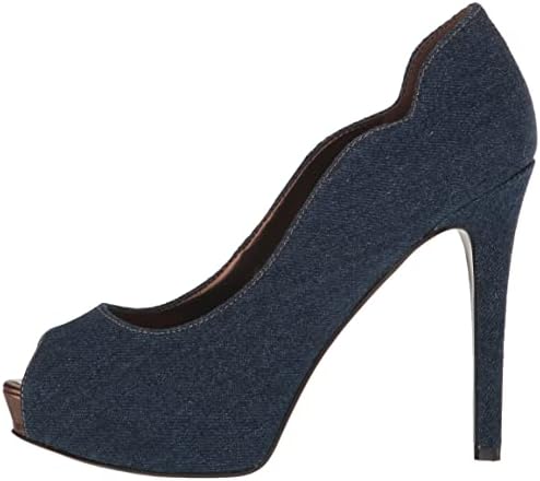 Nine West Women's HILARE Pump, Blue Denim 420, 6.5 | Image 7