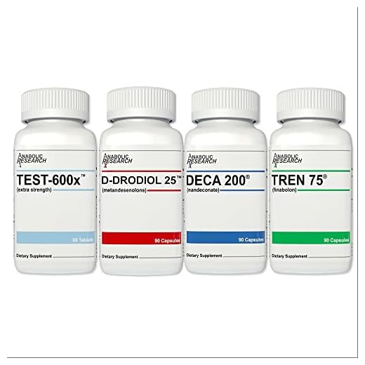 Anabolic Research Mass Stack - Test-600x™, D-dodriol 25™, Deca 200®, Tren 75 ® - 1 Month Supply