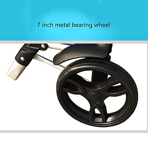 gbgymjm Einkaufstrolley 40L Einkaufswagen Trolley auf Rädern Multifunktionaler Schubkarren Trolley Tasche Faltbarer… – Bild 3