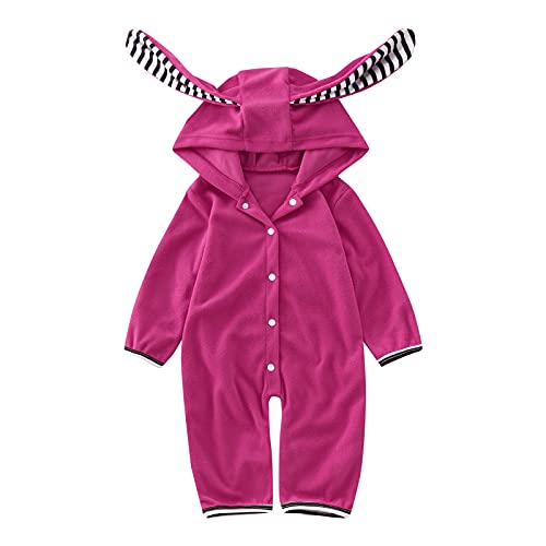 Rabbit Hooded Baby Footed Romper Infant Jumpsuit Ears Girls Coat Boys Girls Coat&jacket Toddler Fall Coat2