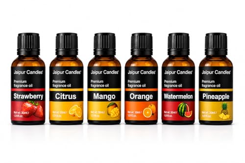 Image of Fragrance Oils Set | 30mlx6 | Aroma Oil for Home Fragrance | Best for Aromatherapy | Use in Diffusers, Candles, Air Fresheners (Fruity, Pack of 6, 30ml each)
