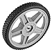 PINGEUI 2 Pack 12x1.7 Inch Plastic Spoked Wheel, 1/2