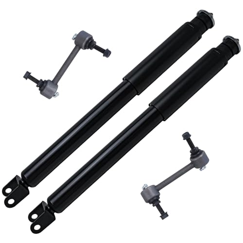 Image of Detroit Axle - Rear Shocks Sway Bars for 2011-2018 Ford Explorer, 2 Shock Absorbers Assembly 2 Sway Bar End Links 2012 2013 2014 2015 2016 2017 Replacement - 4pc Set