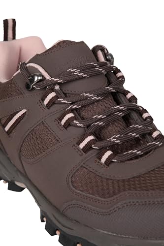 Mountain Warehouse McLeod Womens Walking Shoes - Lightweight, Warm, Durable, Breathable, Mesh Lining, Sturdy Grip, Rubber Outsole - for Spring Summer, Running & Gyming Dark Brown Adult Shoe Size 7 - Image 6