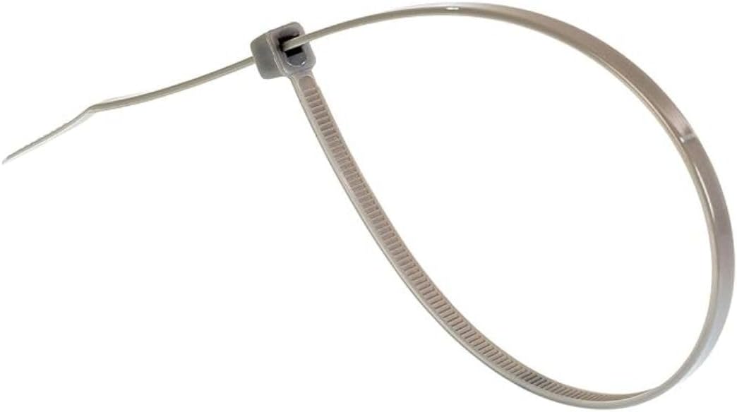 GTSE 14 Inch Silver/Gray Heavy Duty Zip Ties, 1,000 Bulk Pack, 120lb Strength, UV Resistant Nylon Grey Cable Ties, Self-Locking 14" Tie Wraps
