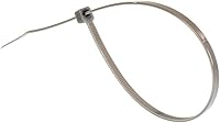 Vista 3 de GTSE 6 Inch Silver/Gray Zip Ties, 100 Pack, 40lb Strength, UV Resistant Strong Nylon Grey Cable Ties, Self-Locking 6" Tie Wraps
