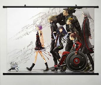 Home Decor Anime GUILTY CROWN Cosplay Wall Scroll Poster Fabric Painting OUMA SHU / YUZURIHA INORI Whole 23.6 X 17.7 Inches-001