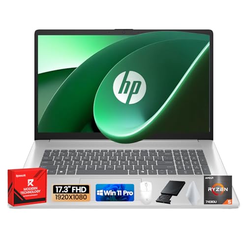 HP Flagship 17.3 Laptop Computer for Work & Home - AMD...