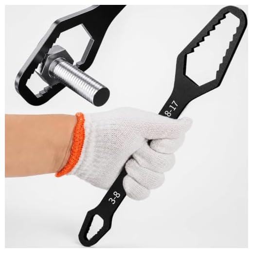 Multi-Purpose Heavy Duty Metal Ratchet Wrench, Plum Wrench Adjustable Self-Tightening Double-Ended Wrench, Car And Household Portable Hand Tool