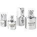 Produktbild DAKCOS Adapter-Satz Adapter-Set Stecknuss-Adapter | 4-tlg. | 1/4" auf 3/8", 3/8" auf 1/4", 3/8" auf 1/2", 1/2" auf 3/8", mattierte Chromoberfläche | CR-V