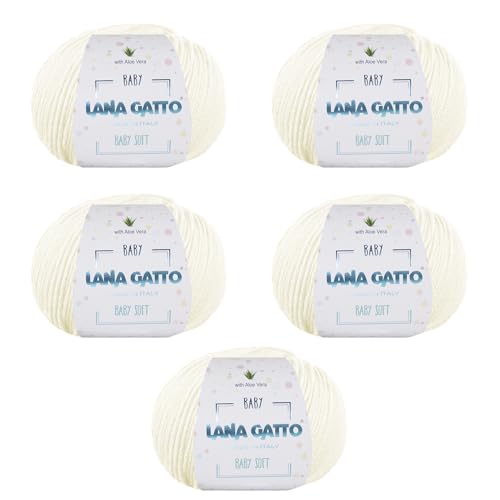 Baby Soft Yarns for Crocheting and Knitting 100% Merino Wool Treated with Aloe Vera