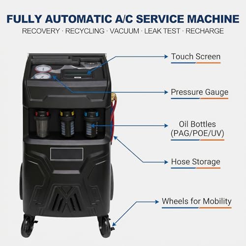 Máquina automática de recuperación y recarga AC R134a miniatura 2
