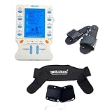 Tone-A-Matic Electronic Muscle Stimulator TAMTEC Sport 2 w/TENS & EMS Therapy, Russian Stim, MicroCurrent, IFC Programs – kit Includes: Abdominal & Back Belt + Massage Slippers
