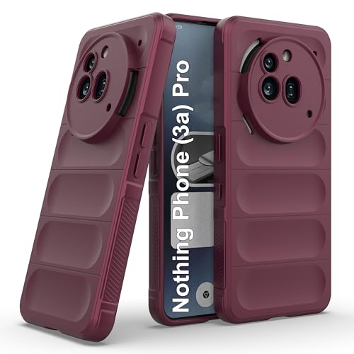 Image of Zapcase Back Case Cover for Nothing Phone (3a) Pro | Compatible for Nothing Phone (3a) Pro Back Cover | Liquid Silicon Magic Case with Camera Protection | Plum