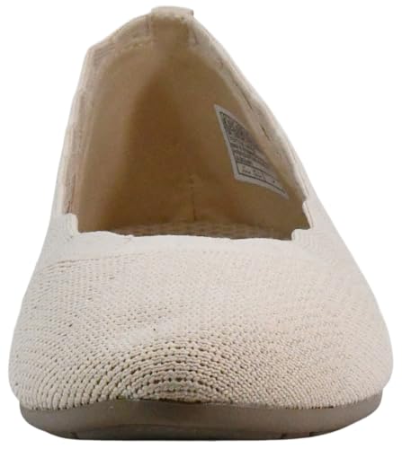 Image of Skechers Womens Cleo 2.0 - Love Spell Scalloped Knit Skimmer Flats with Air-Cooled Memory Foam