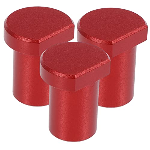 CANIGHT 3pcs Aluminum Alloy Dog Hole Clamps Woodworking Workbench Accessories for Positioning and Stopper 19mm Compatible Short Pegs for Table DIY Projects