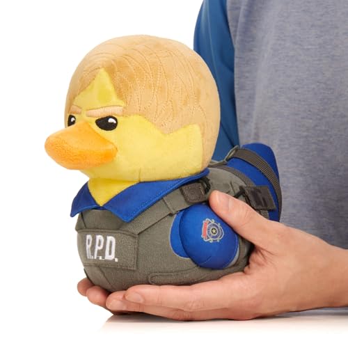 TUBBZ Plüsch: Leon Kennedy - Resident Evil Cosplaying-Gummiente Weiches Plüsch-Sammelspielzeug