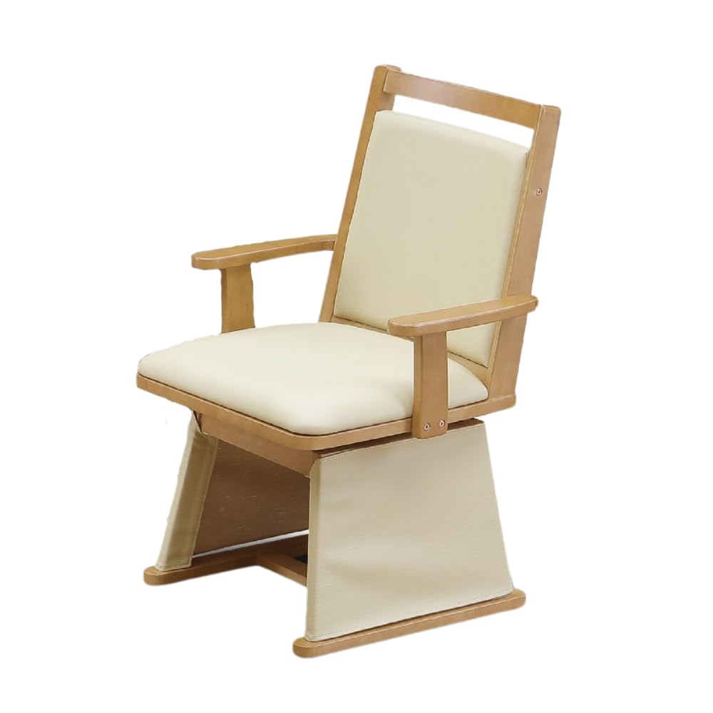 Amazon｜ダイニングチェア 肘付き 回転 椅子 こたつ ハイタイプ用