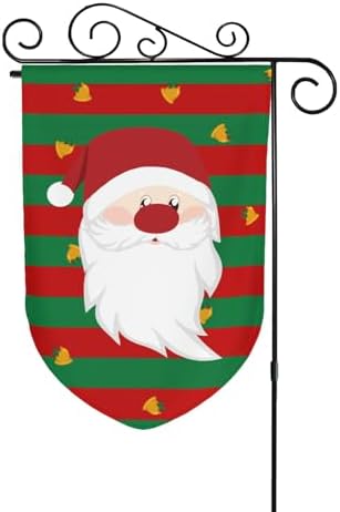 Chapéu de Papai Noel de Natal bandeiras de jardim 31,8 cm x 45,7 ...