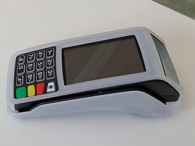 Ingenico Move/5000 Protective Carrying Case, Translucent Silicone Credit Card Terminal Sleeve