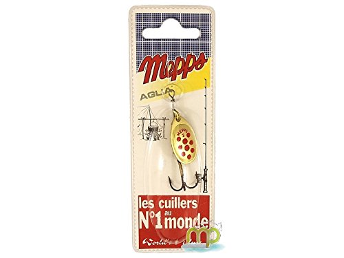 Cucharilla MEPPS Aglia oro puntos rouges-par 1, N°2 Cover