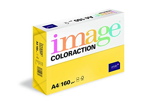 Papier couleur jaune soleil A4 pour vos créations et affichages