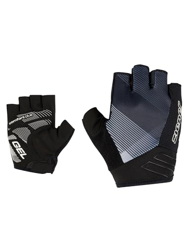 Ziener Herren CAMAL Fahrrad-/Mountainbike-/Radsport-Handschuhe | Kurzfinger - atmungsaktiv/dämpfend, Black.White Fog, 9