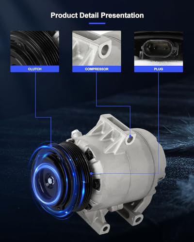 Image of ECCPP AC Compressor Direct Fit for Chevrolet Malibu V6 3.5L 2004-2006