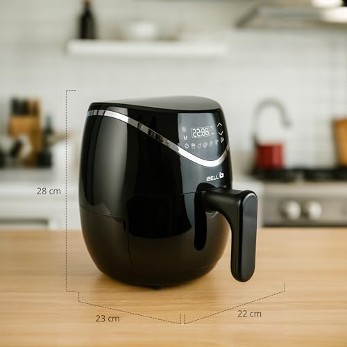 Image of IBELL 3.2L Oil-Free Digital Air Fryer, 800W Healthy Cooking Air Fryer with Smart Touch Panel, LED Display, Adjustable Temperature, Timer & Preset Programs, Black