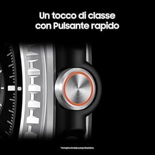 Samsung Galaxy Watch8 Classic (Black, BT, 46mm) Smartwatch Galaxy AI, Design Resistente agli Urti, Ghiera Girevole, Processore 3nm, Monitoraggio Attività Fisica e Sonno, One UI 8 [Versione Italiana]